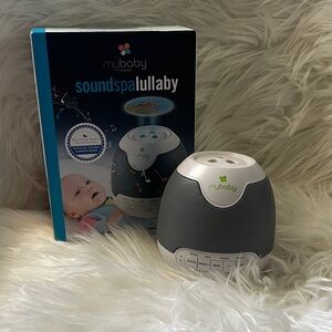 Homedics MyBaby SoundSpa Lullaby Portable White & Gray Sound Machine